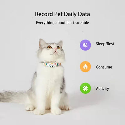 Smart Pet Tracker Pet Kit Bluetooth Collar Pet Dog Collar Cat Tracker Adjustable Control Sports Activity Sleep Waterproof Collar