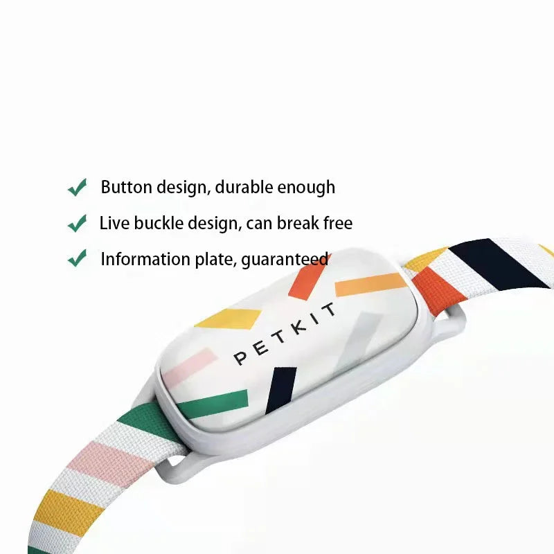 Smart Pet Tracker Pet Kit Bluetooth Collar Pet Dog Collar Cat Tracker Adjustable Control Sports Activity Sleep Waterproof Collar